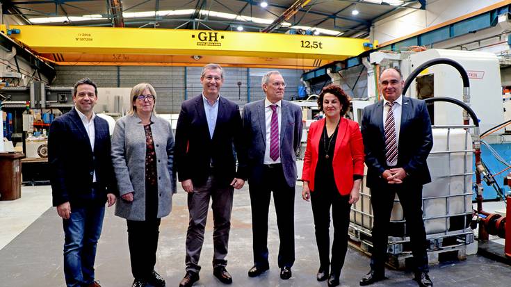 Berkoa Machine Tools kooperatibara bisita egin du Markel Olano Gipuzkoako diputatu nagusiak