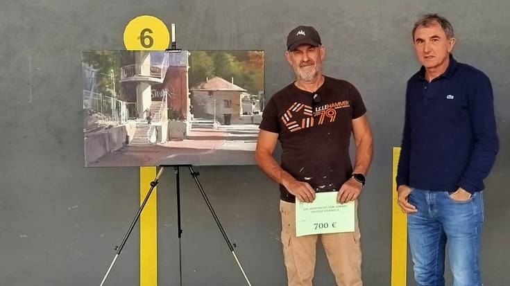 Rikardo Azkargorta bergararrak irabazi du Mendaroko aire libreko margo lehiaketa