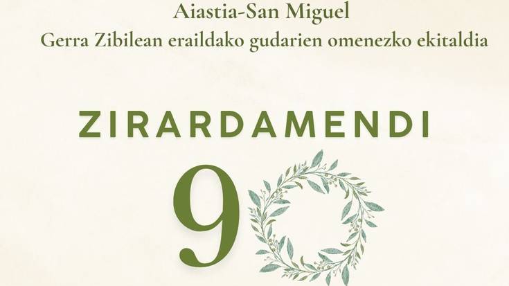 Zirardamendiko frontean eraildako gudarien omenezko ekitaldia