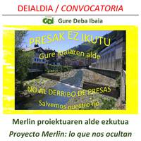 Deialdia: 'Merlin proiektuaren alde ezkutua' (Gure Deba Ibaia)