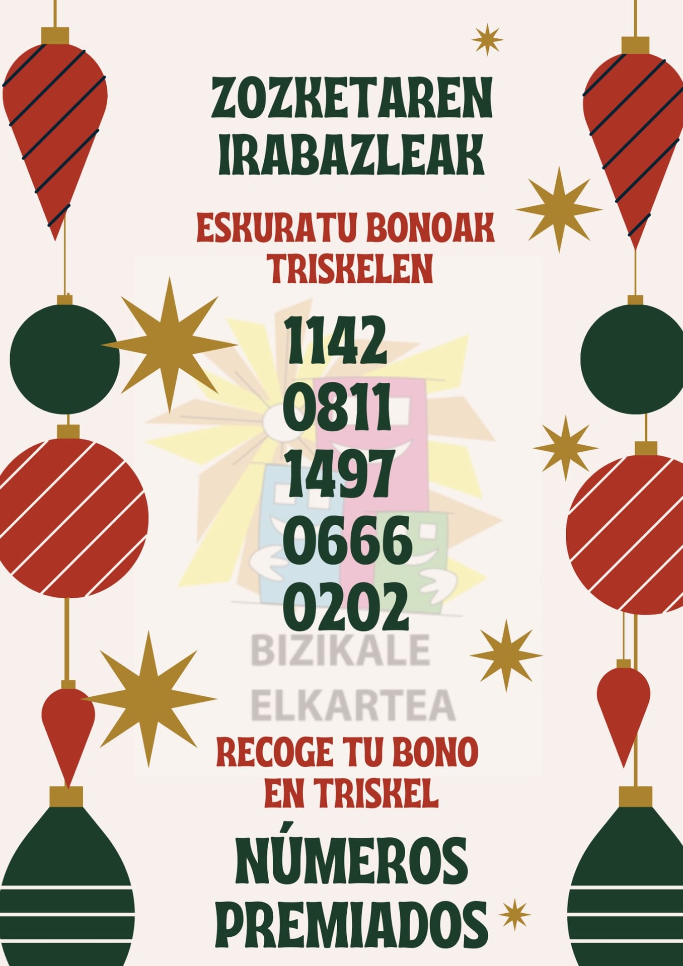 Bonuen zenbaki irabazleak