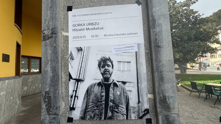Gorka Urbizu musikariarekin elkarrizketa musikatua iragarri du Elgoibarko Musikarien Elkarteak irailaren 25erako