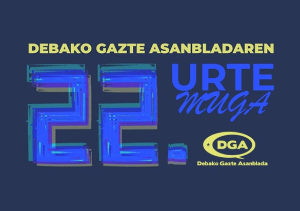 Debako Gazte Asanbladak bost eguneko egitaraua antolatu du 22. urtemuga ospatzeko