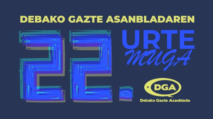 Debako Gazte Asanbladak bost eguneko egitaraua antolatu du 22. urtemuga ospatzeko