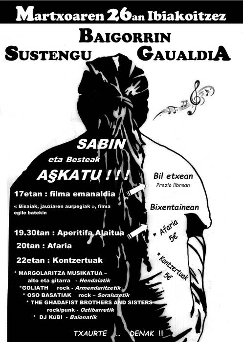 "Sabin askatu" jaialdia Baigorrin