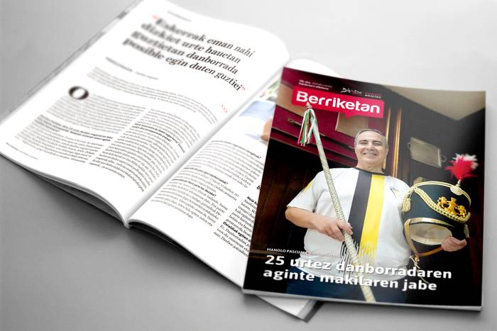 Uztaileko 'Berriketan' aldizkariaren edizio digitala irakurgai