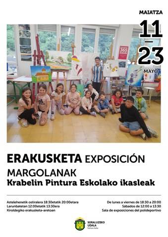 Erakusketa: "Pintura eskolako ikasleen lanak"
