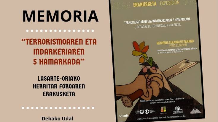 Indarkeria politikoa eta giza eskubideen urraketak ardatz dituen erakusketa jasoko du Debak, Memoriaren Egunaren harira