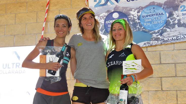 Ainhoa Lendinez gailendu da Collaradako igoera bertikal bikoitzean