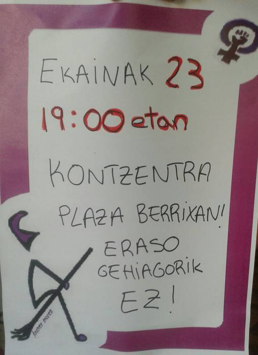 Hilketa matxistak gaitzesteko konzentrazioa