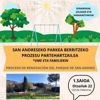 Parkea berritzeko prozesua San Andresen