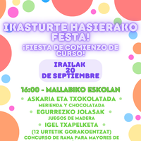 Ikasturte hasierako festa