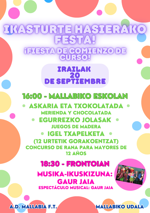 Ikasturte hasierako festa