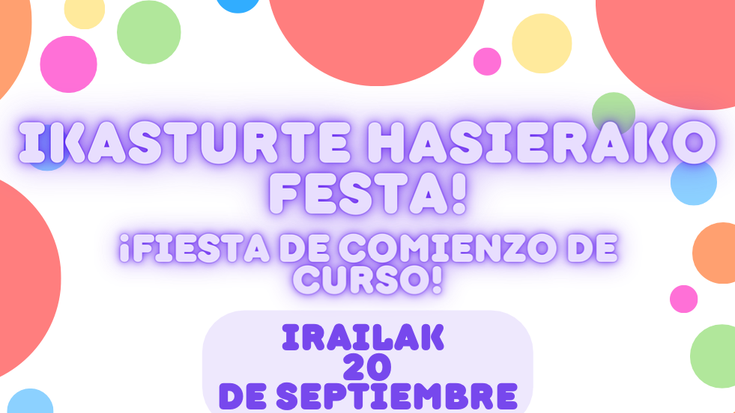 Ikasturte hasierako festa