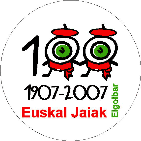 Euskal Jaien logotipoa daramaten txartelak banatuko dira mendeurrena gogorarazteko