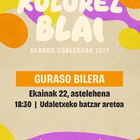 Kolorez Blai udalekuei buruzko bilera