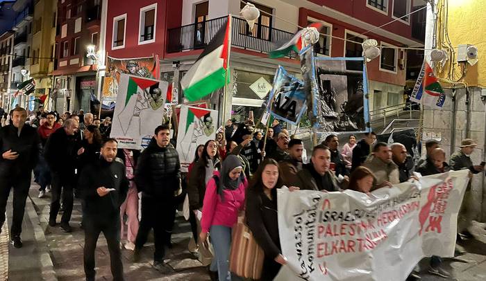 Palestinarekiko elkartasun manifestazioa egingo dute zapatuan