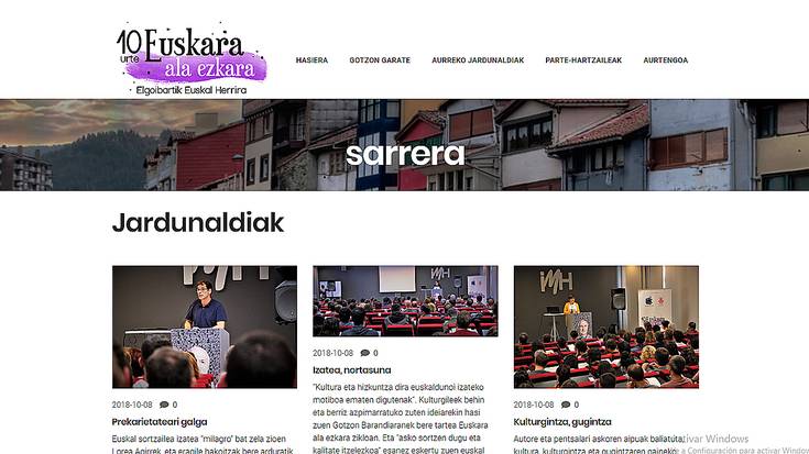 'Euskara ala ezkara' zikloko kronikak eta ikusentzunezkoak sareratu ditugu