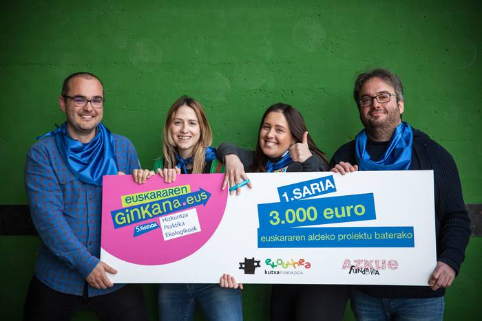 Lizarrako Mintzamendipintxopotepraktika taldeak irabazi du Euskararen Ginkanako 5. Edizioa