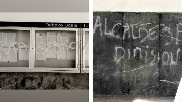 Debako Udalak asteburuan gertatutako ekintza bandalikoak gaitzetsi ditu