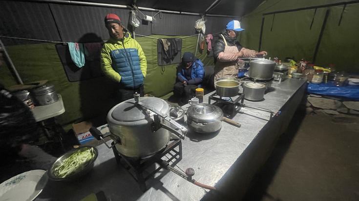Ama Dablam base camp, bigarren eguna