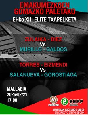 Euskal Herriko XII. Emakumezkoen Gomazko Paletako Txapelketa