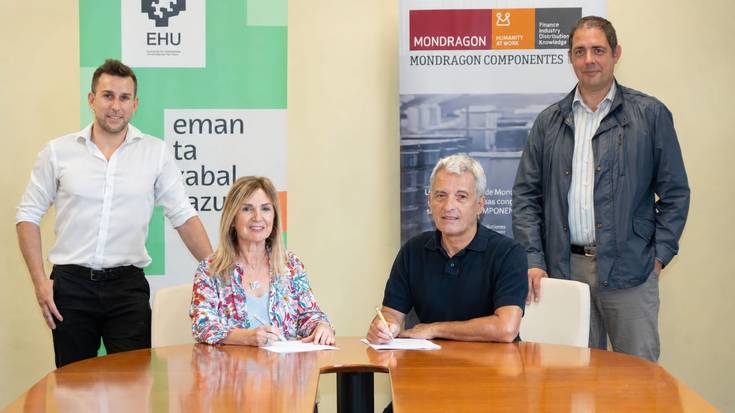 EHUk eta Mondragon Componentesek lankidetza estutu dute berrikuntza eta talentua sustatzeko