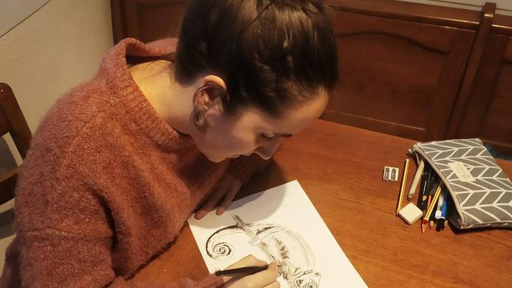 Maddi Astigarraga Bergara finalista izendatu dute Illustraciencia sarietan