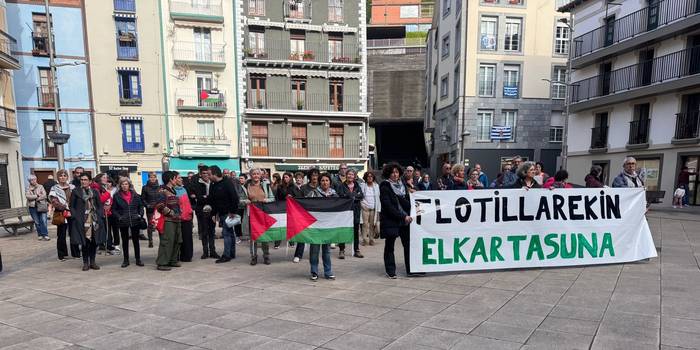 Elkartasuna eta babesa adierazi diote Global Sumud Flotillari