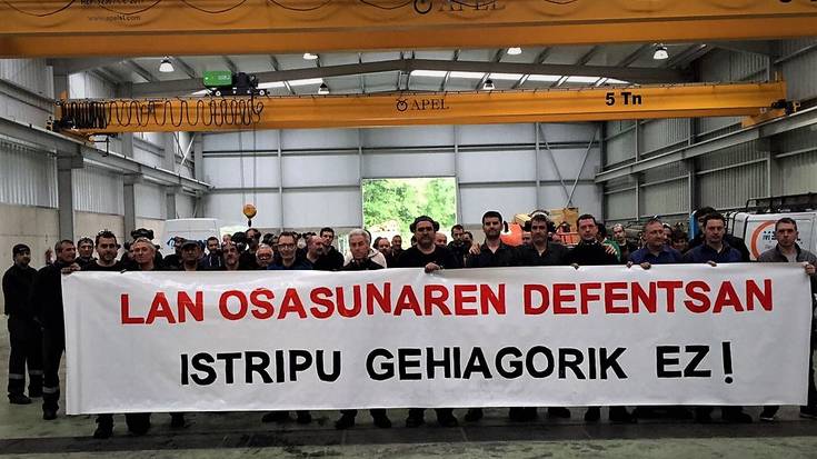 Alcorta enpresan izandako lan istripua salatzeko lanuzteak egingo dituzte
