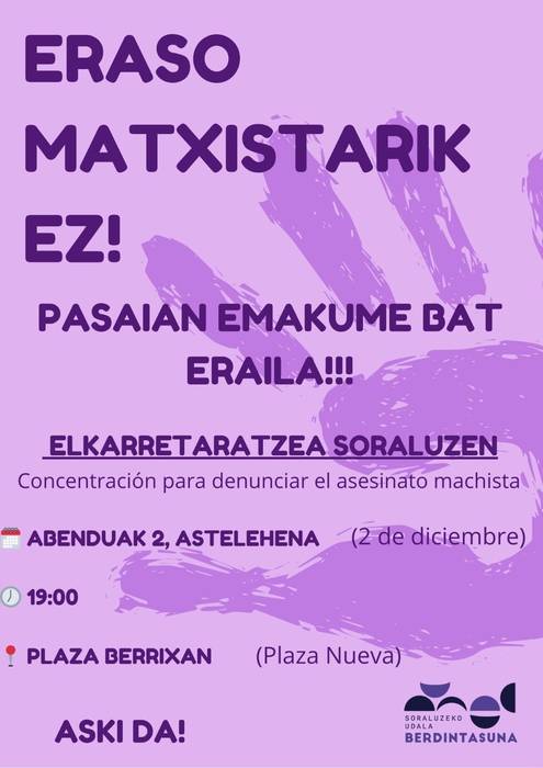 Eraso matxistarik ez!