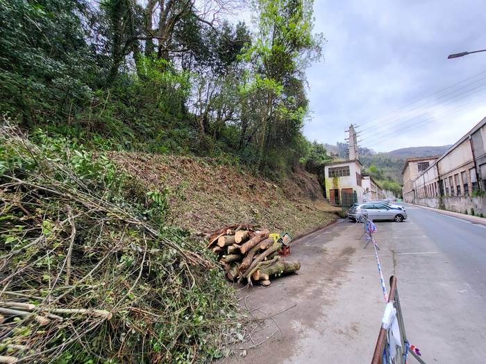 SAPA inguruan desbroze eta garbiketa lanak egin dira azken egunotan
