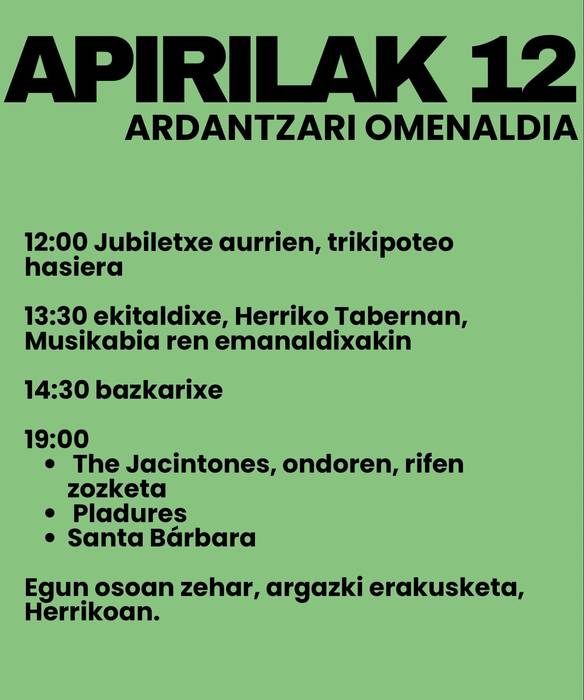 Ardantzari omenaldia