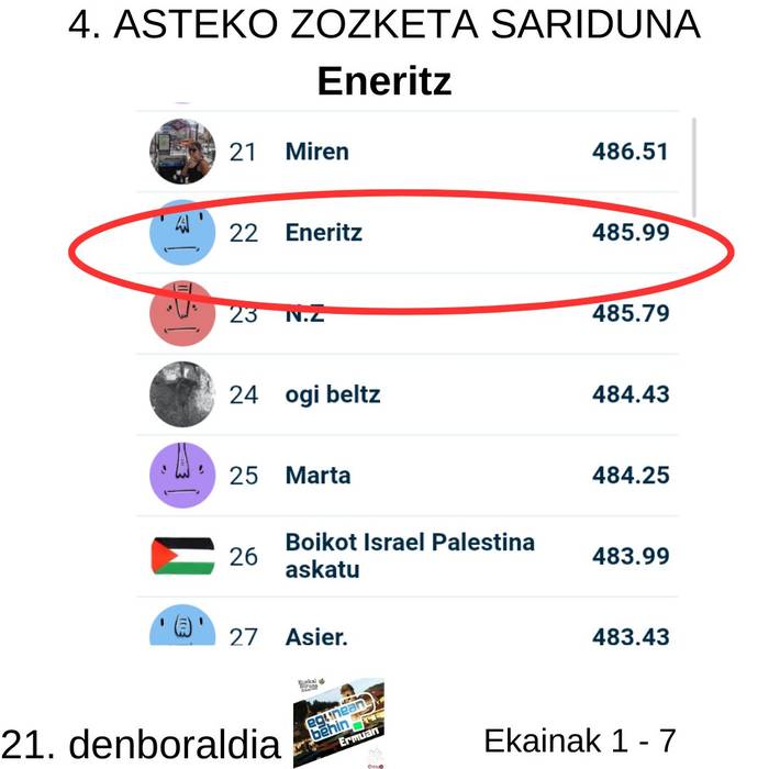 Egunean Behin (21) Ermuan: 4. astea