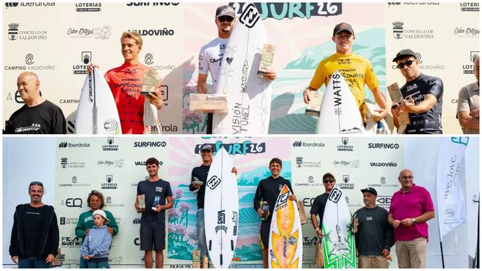Garitaonandia eta Zenarrutzabeitia, Espainiako Surf Txapelketaren podiumean