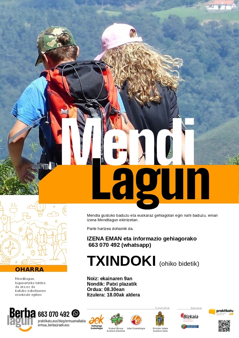 MENDILAGUN irteera domekan Ermuan