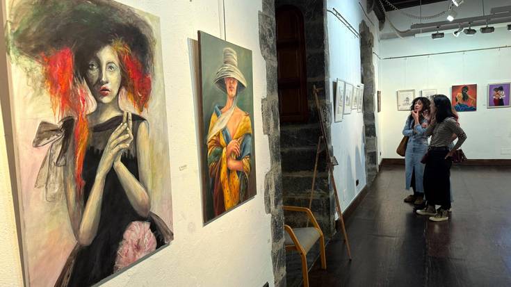 Egur arte tailerreko ikasleen artelanekin osatutako erakusketa zabalik dago