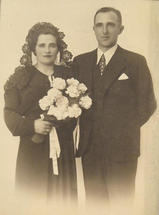 Eusebio Arregi eta Antonia Solozabalen ezkontza