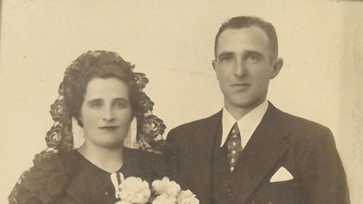 Eusebio Arregi eta Antonia Solozabalen ezkontza