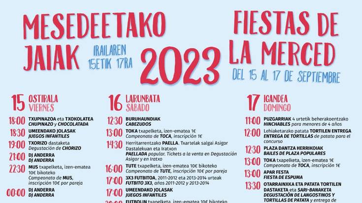 Mesedeetako Jaiak 2023