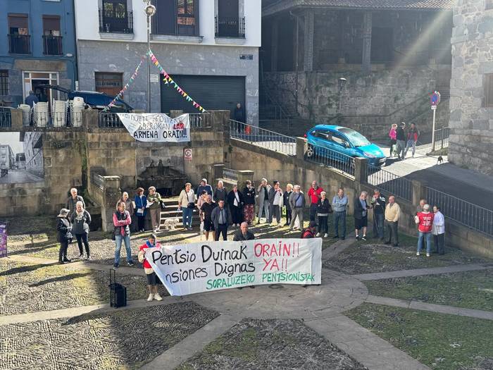 Zazpi urte baino gehiago pentsio publiko duinak eta bizitzeko bestekoak aldarrikatzen