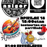 Kontzertua eta parrillada Errege koparen finala ikusteko (Asigor taberna)