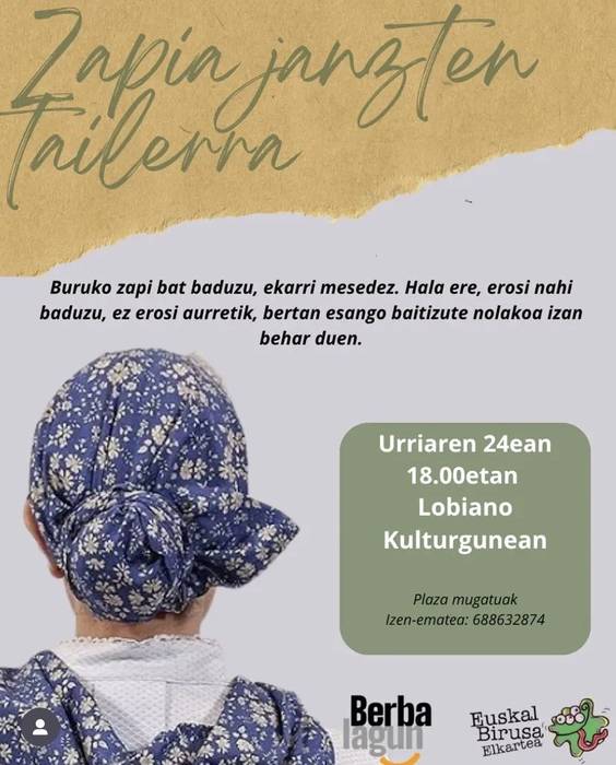 Zapia janzten ikasteko tailerra