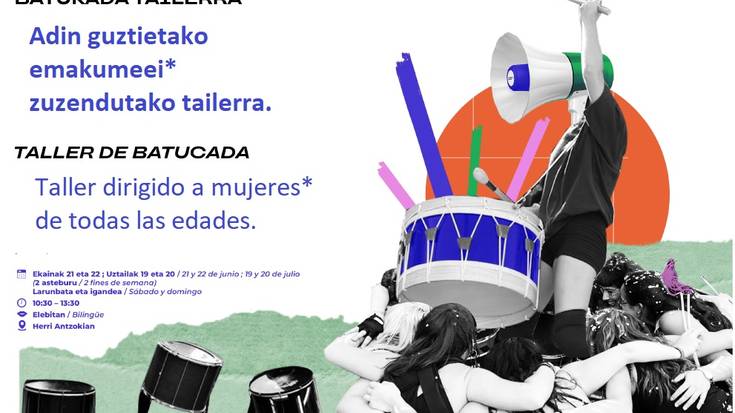 Soraluzeko Emakumeon* Ahalduntze Eskolaren udaberri-udako egitaraua amaitzear dago; batukada feminista tailerra izango da hurrengo ekintza