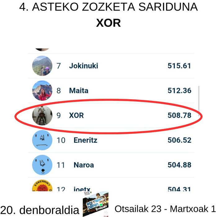 Egunean Behin (20) Ermuan: 4. astea