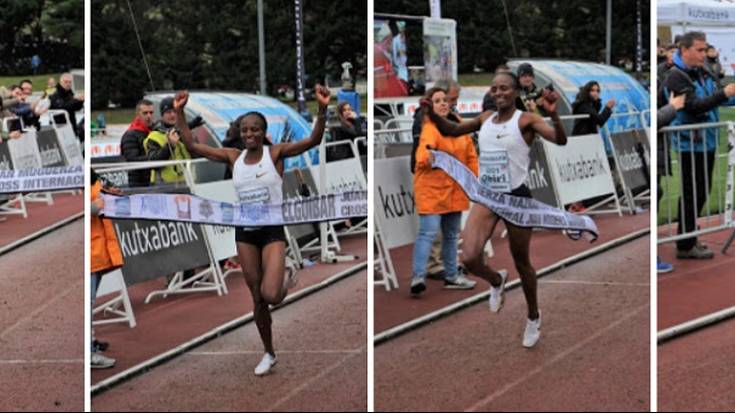 Hellen Obiri eta Rhonex Kipruto nagusitasunez gailendu dira 76. Mugertza Krosean