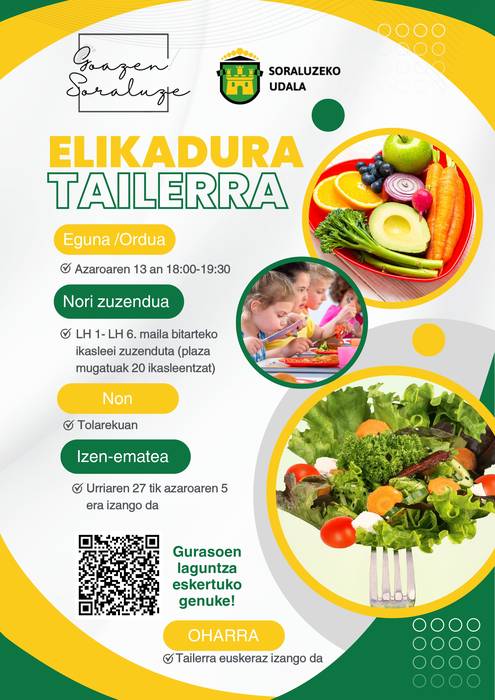 Tailerra: "Elikadura tailerra"