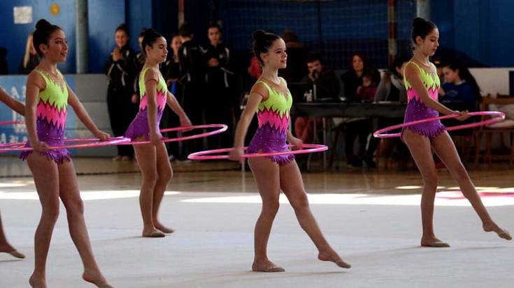 Gimnasta elgoibartarrek eskolarteko gimnasia erritmikoko txapelketan hartu zuten parte