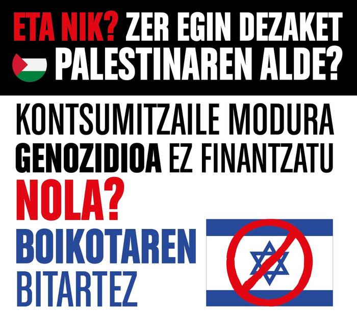 Hitzaldia: 'Eta nik zer egin dezaket Palestinaren alde?'