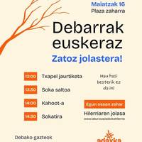 Debarrak euskeraz. Zatoz jolastera!